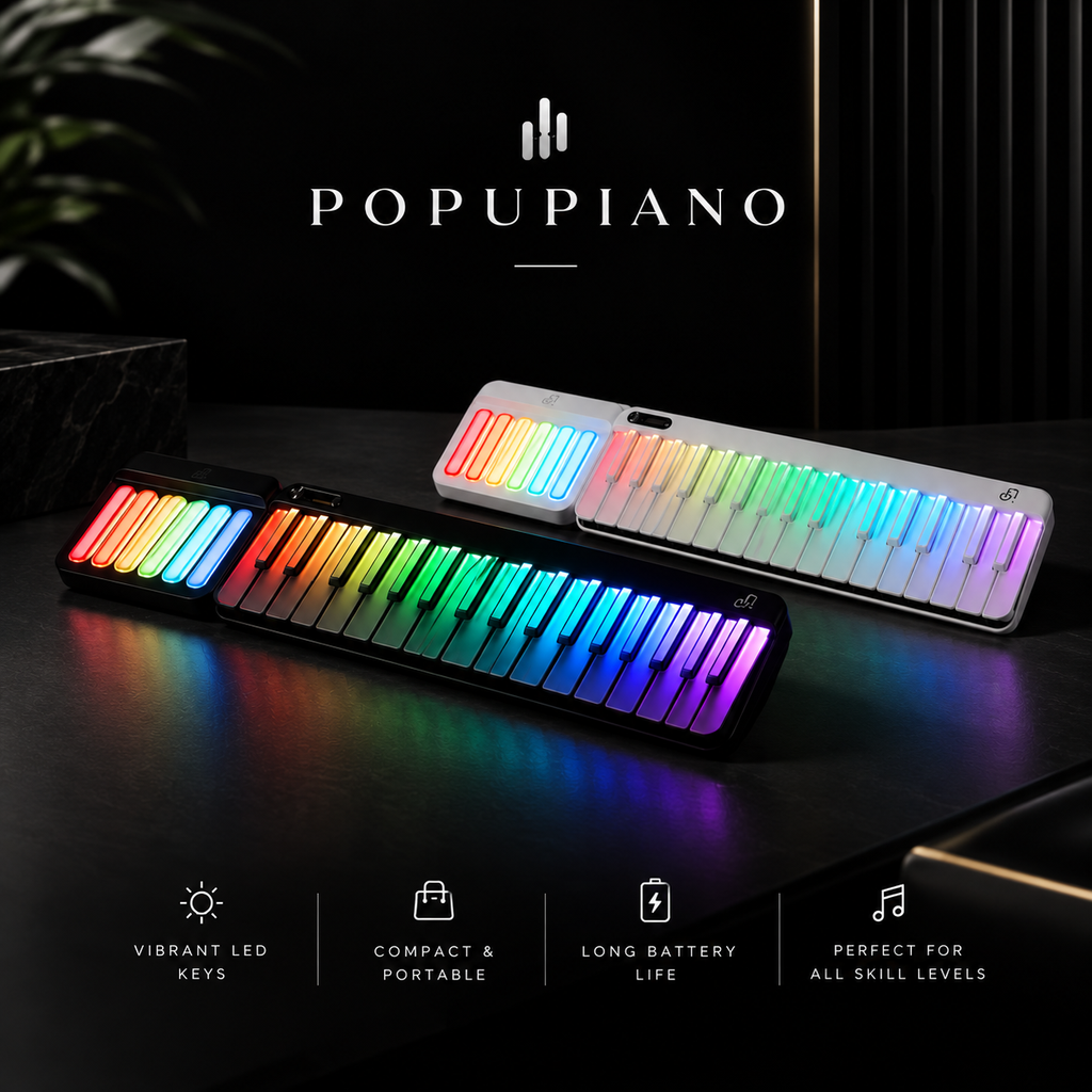 Number Keyboeard PopuMusic 59 Keys Smart Piano | 29-key Main + Chord + 24 Expansion Key ...
